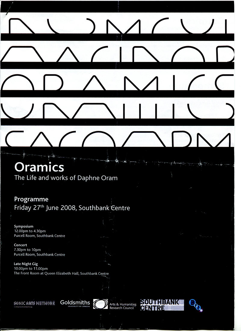 Oramics - Southbank Symposium 2008