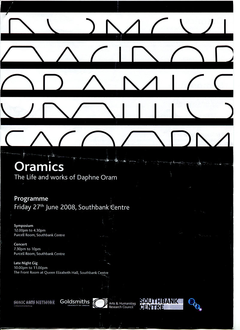Oramics - Southbank Symposium 2008
